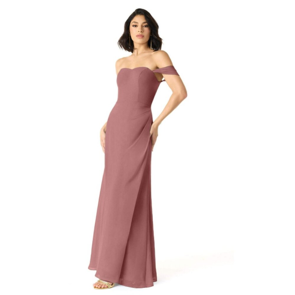 Azazie Jordyn Bridesmaid Dress in Desert Rose Size A18